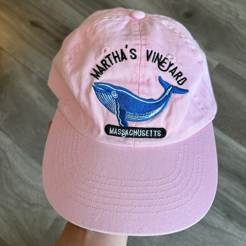 Martha's Vineyard PINK GOLF Fishing Hat CAP Strap Back‎
